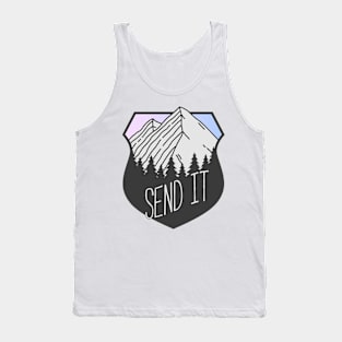 Send It Mountain Crest Sunset Tank Top